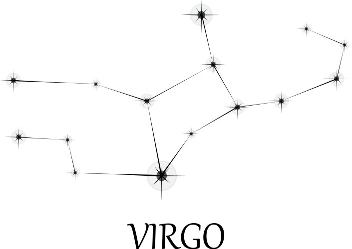 virgo zodiac sign vector