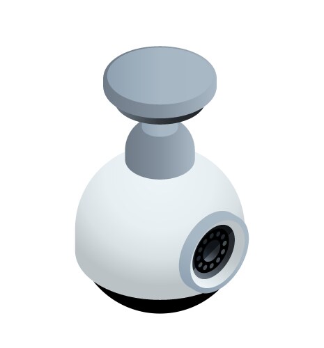 Isometric security camera icon with hidden cctv Vector Image