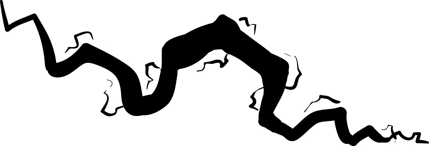 Abstract doodle lightning isolated blitz Vector Image