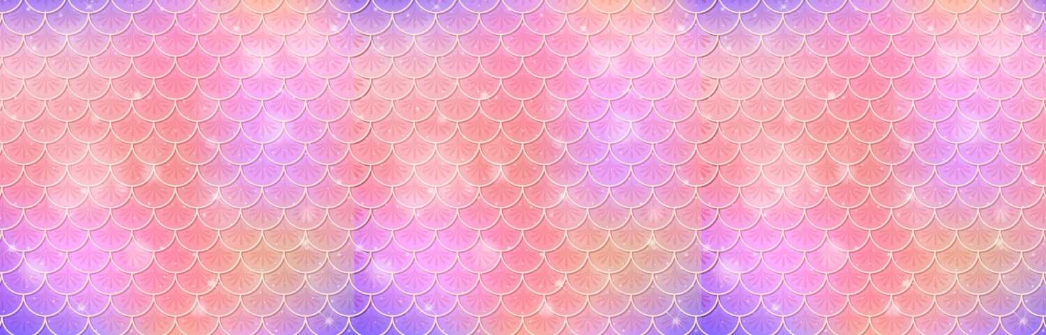 Colorful fish scale pattern with gradient effect vector image