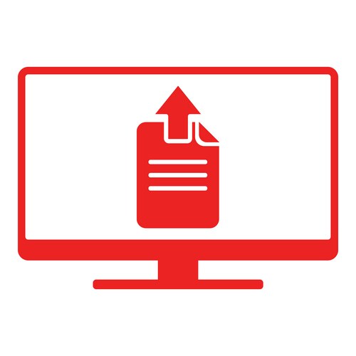 App Icon - Document Upload – Royalty-Free Vector | VectorStock