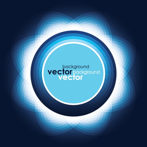 Abstract blue light circle background Royalty Free Vector