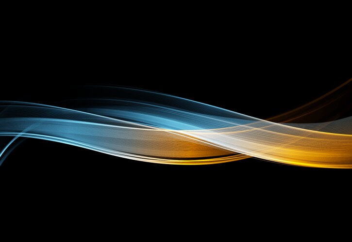 Abstract shiny color wave design element Vector Image