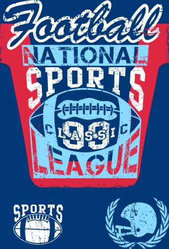 NFL National Sports League Emblem Vector Image