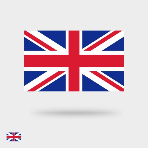 Union Jack Flag Icon Vector Image