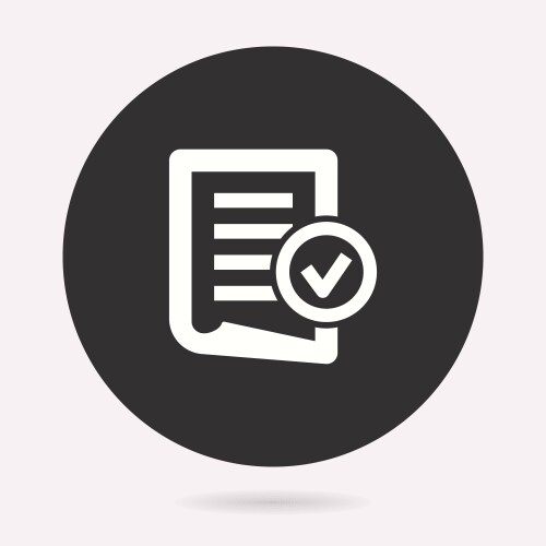 Task done icon Royalty Free Vector Image - VectorStock