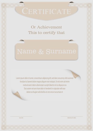 Vintage certificate Royalty Free Vector Image - VectorStock