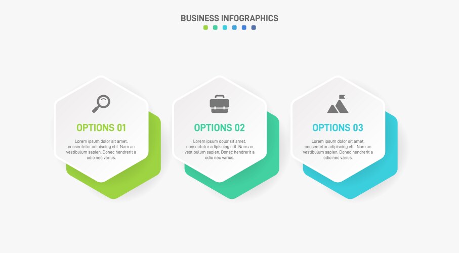 Horizontal progress bar featuring 3 arrow-shaped Vector Image