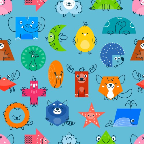 Animal Rectangular Image Animal Rectangle Shape Vector Images (over 870)