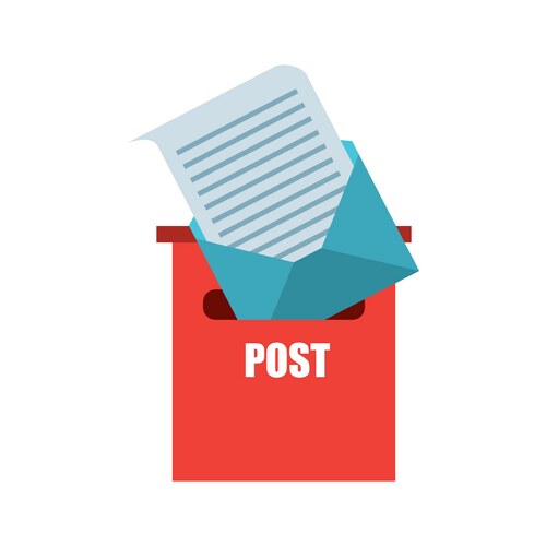 Email Communication Icon Set Vector Image