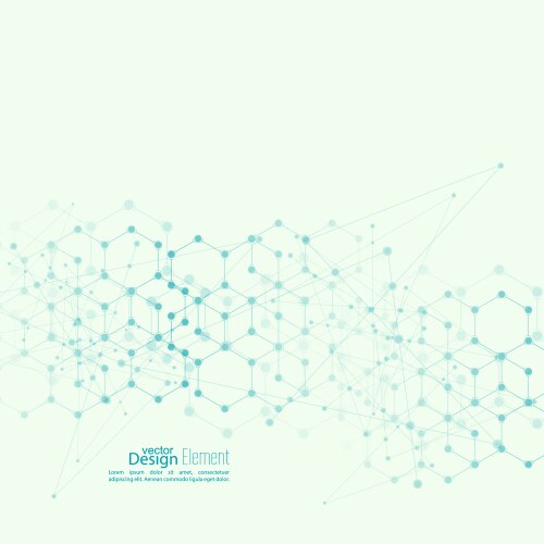 Virtual abstract background with particle vector image