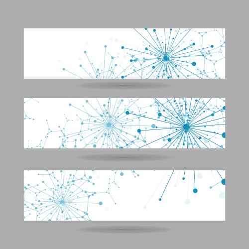 Array with dynamic emitted particles vector image