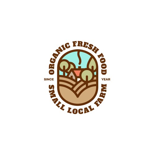 King farm logo Royalty Free Vector Image - VectorStock