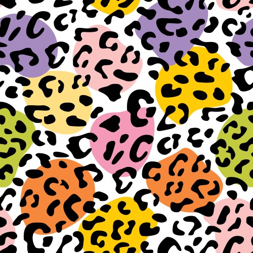 Skin leopard seamless pattern Royalty Free Vector Image