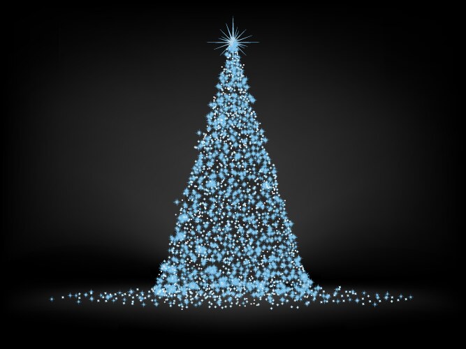 Abstract christmas tree Royalty Free Vector Image
