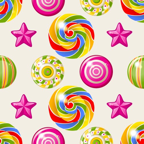 Sweet seamless pattern Royalty Free Vector Image