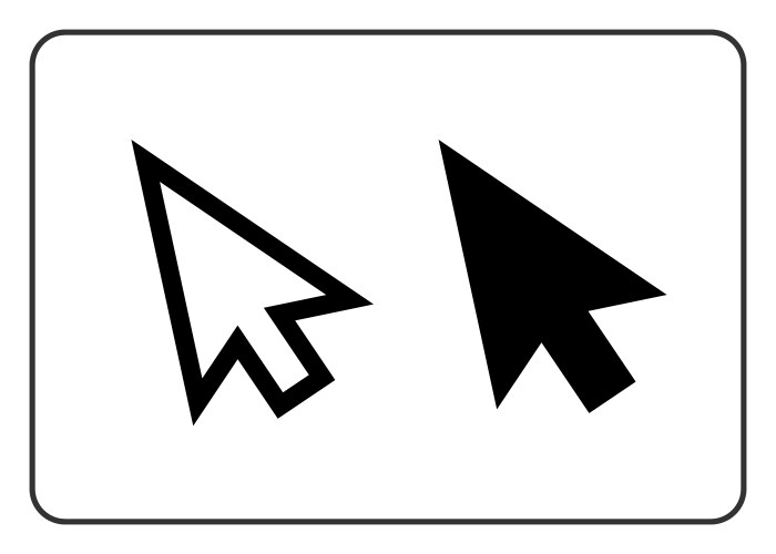 Mouse Pointer Cursor Icons Set vektorbild