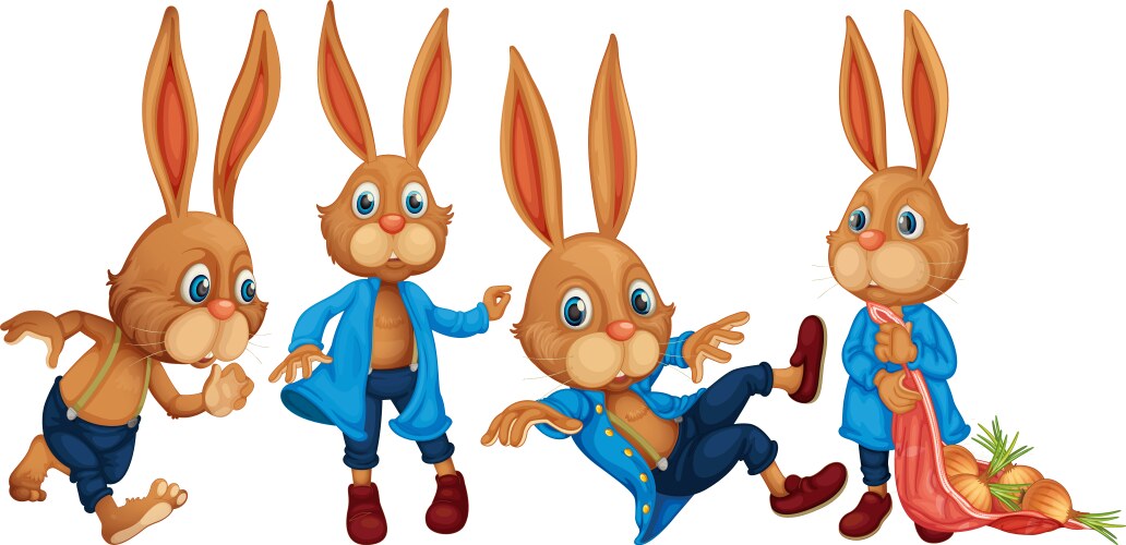 Group of Rabbits Vector Images (over 4,400)