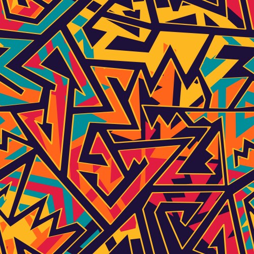 Nordic geometric seamless pattern Royalty Free Vector Image