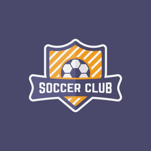 Soccer sport team isolated emblem Vector Image