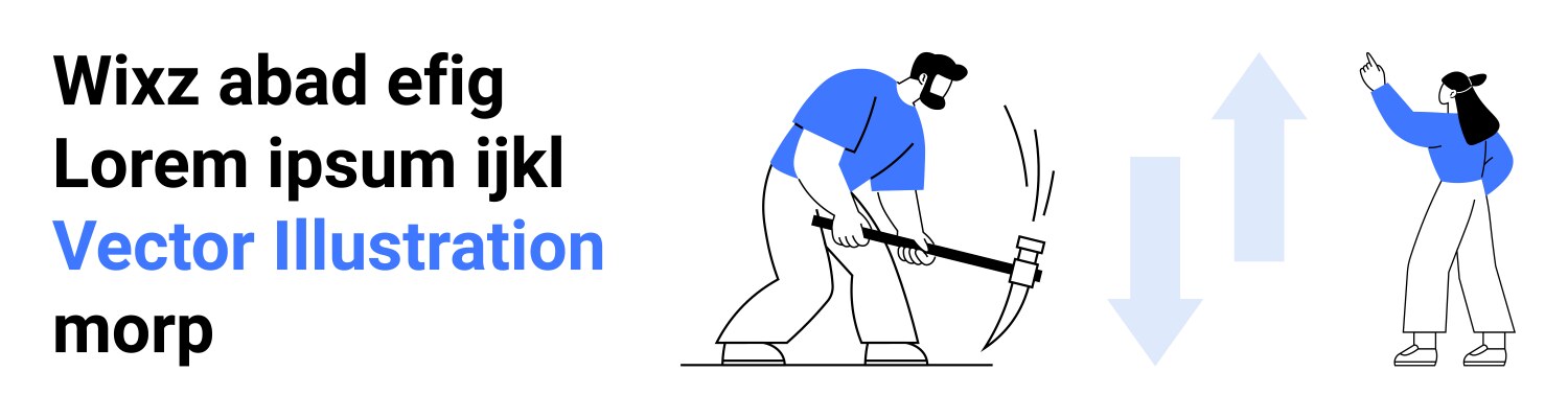 Workers collaborating on tasks with tools vector image