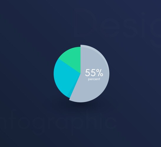 Graphic infographics template for creating web vector image