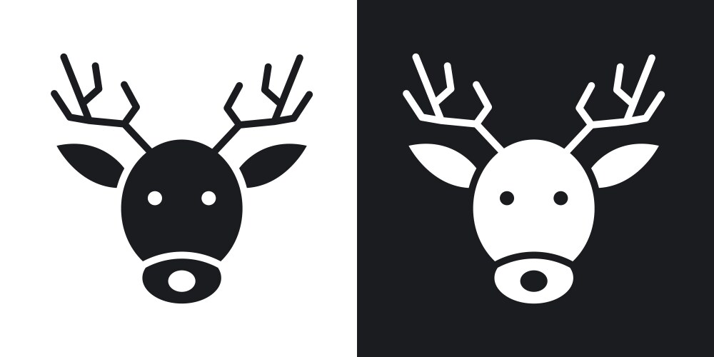 Rudolph Reindeer Face Vector Images (over 190)