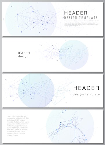 layout headers banner templates vector image