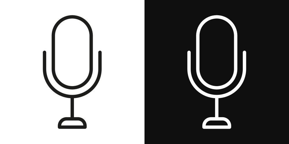 Microphone icon Royalty Free Vector Image - VectorStock