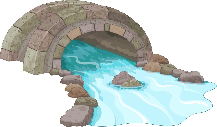 Rustic Stone Footbridge