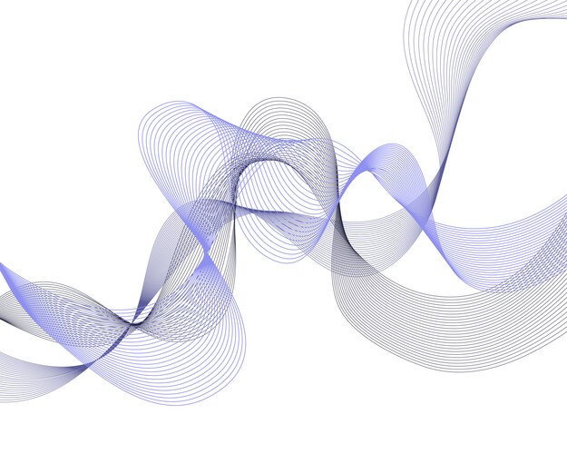 water wave lines vector