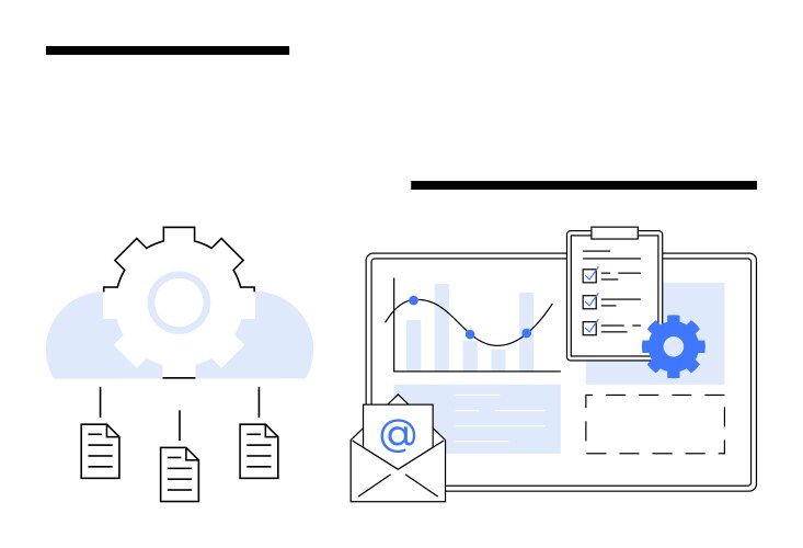 Cloud data management and analytics with file vector image