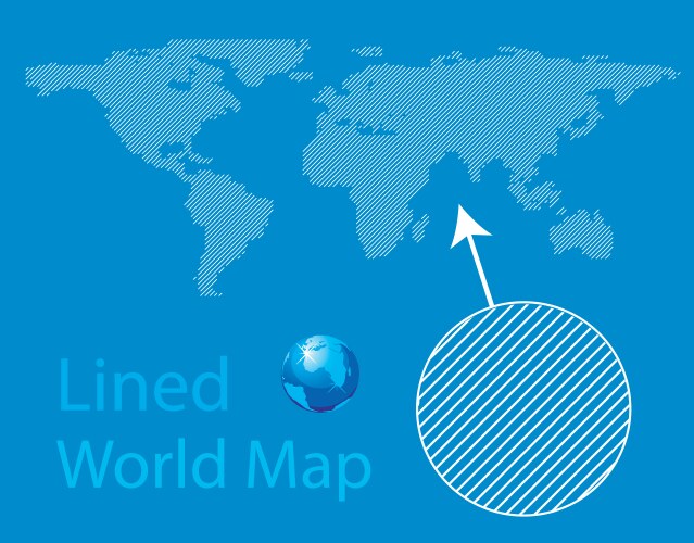 Dotted world map background earth globe Royalty Free Vector
