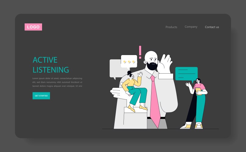 Soft skills training flat Royalty Free Vector Image