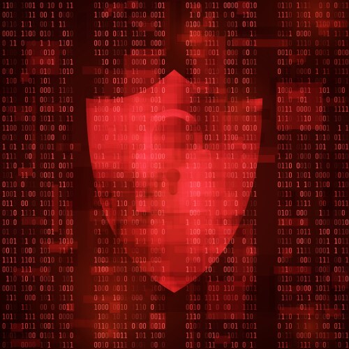 Concept cybercrime computer system hacking vektorbild
