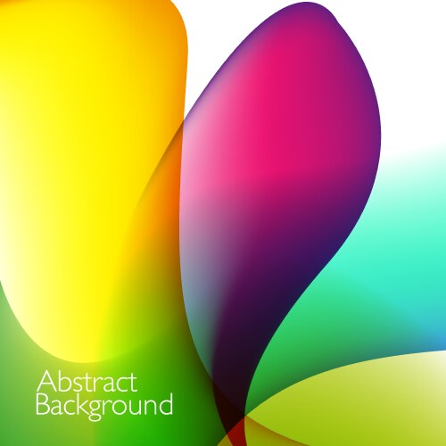 Abstract background with colorful curve lines Vector Image