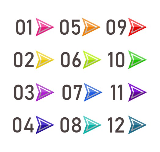 Bullet Numbers Vector Images (over 4,300)