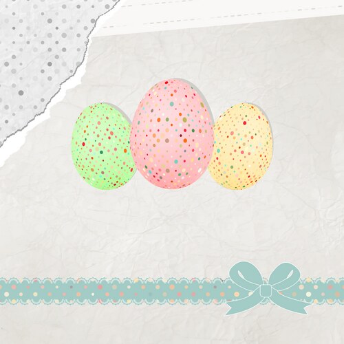 Easter eggs card eps 8 Vector Image
