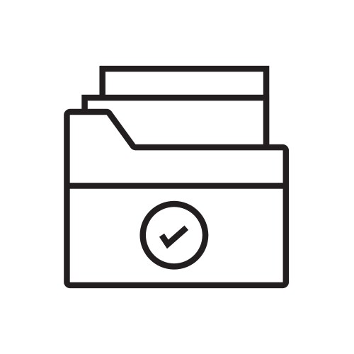 Files and folders security icon suitable for data vector image
