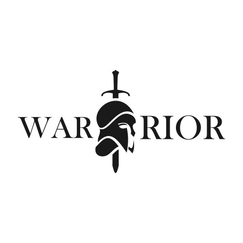 Spartan warrior logo template design emblem Vector Image