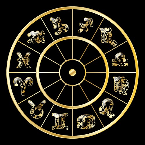Zodiac Symbols Vector Image
