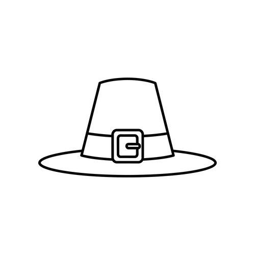 Minimalist graduation cap icon isolated on white Vector Image