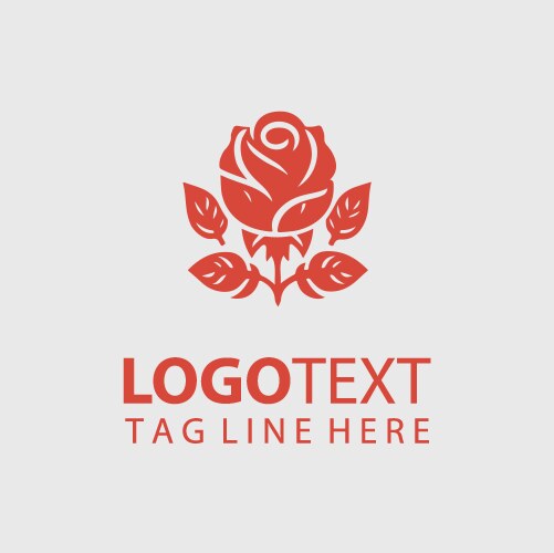 Rose logo Royalty Free Vector Image - VectorStock