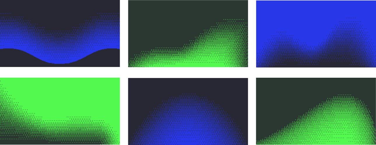 Dithering pattern wave background bitmap dynamic vector image