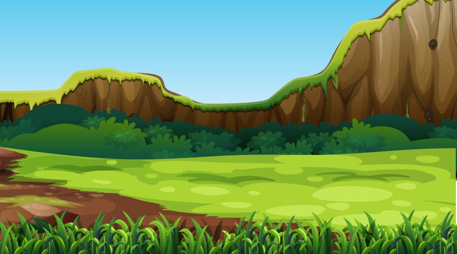 A nature jungle background Royalty Free Vector Image