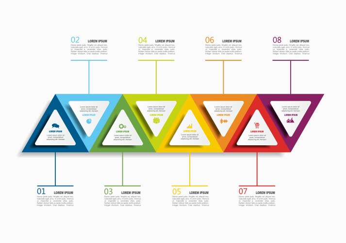 Generating computer algorithms infographic chart Vector Image