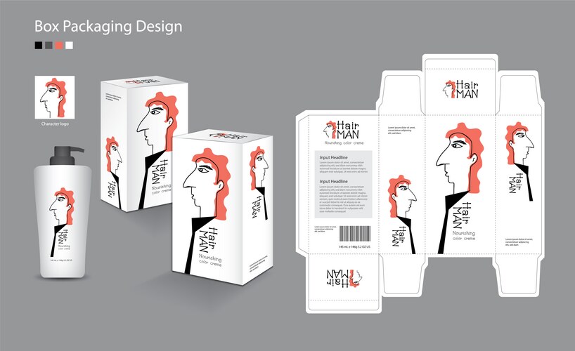 Box packaging design – Royalty-Free Vector | VectorStock