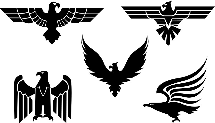 eagle symbols vector image