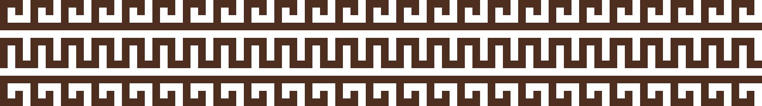 Greek key seamless border pattern decorative Vector Image