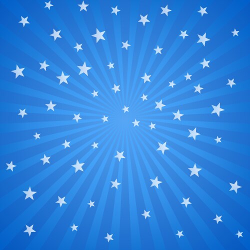 Blue Stars and Stripes Background Vector Image